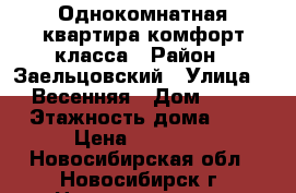 Однокомнатная квартира комфорт класса › Район ­ Заельцовский › Улица ­  Весенняя › Дом ­ 18 › Этажность дома ­ 9 › Цена ­ 10 200 - Новосибирская обл., Новосибирск г. Недвижимость » Квартиры аренда   . Новосибирская обл.,Новосибирск г.